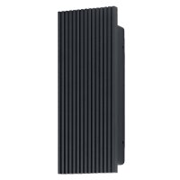 LED Wandleuchte Dunkelgrau Alu 3000 K IP54 OSRAM