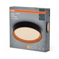 LED Deckenleuchte Click-DIM Schwarz 3000 K Ø39cm...