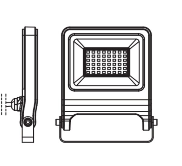 LED Außenstrahler 3000K Aluminium Dunkelgrau IP65 OSRAM