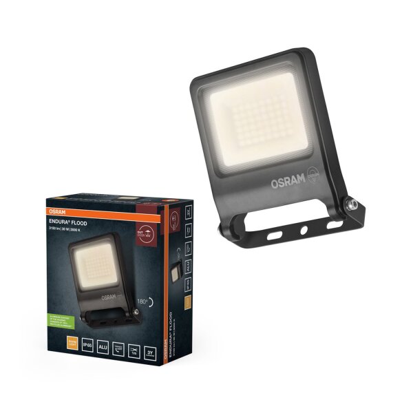 LED Außenstrahler 3000K Aluminium Dunkelgrau IP65 OSRAM
