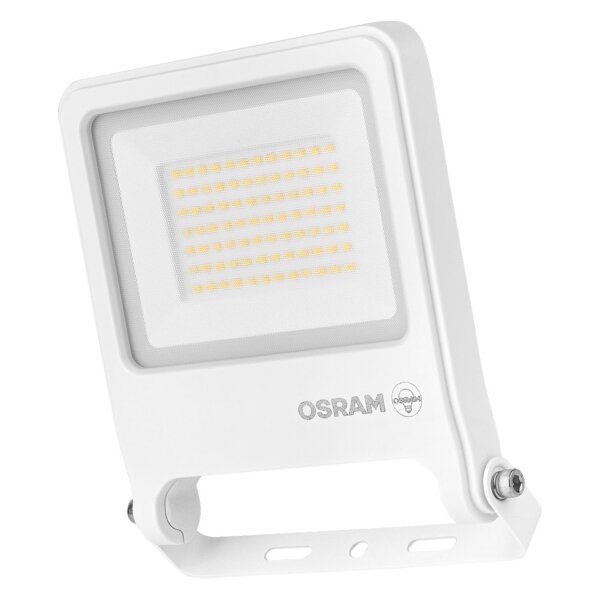 LED Außenstrahler Weiß Alu Glas 3000K IP65 B:17,2 cm