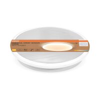 LED Deckenleuchte Sensor Wei&szlig; Metall 3000K B:29cm OSRAM