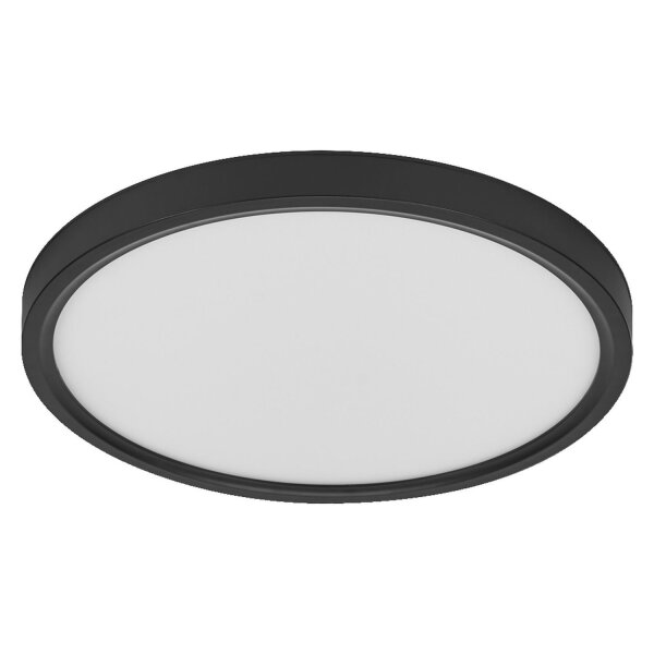 LED Deckenleuchte Schwarz Metall 3000K B:30cm OSRAM