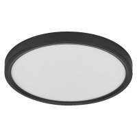 LED Deckenleuchte Schwarz Metall 3000K B:30cm OSRAM
