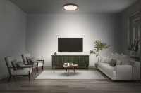 LED Deckenleuchte Schwarz Metall 3000K B:40cm OSRAM