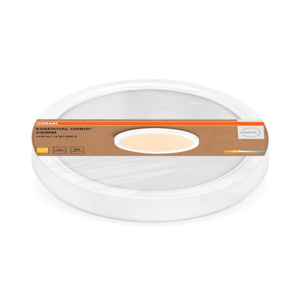 LED Deckenleuchte Weiß Metall 3000K B:23cm rund OSRAM