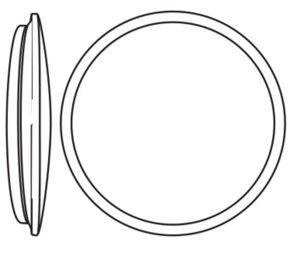 LED Deckenleuchte Sensor Weiß Metall 3000 K Ø23cm OSRAM