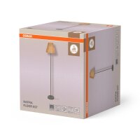 Stehleuchte Grün Bast E27 160 cm modern OSRAM