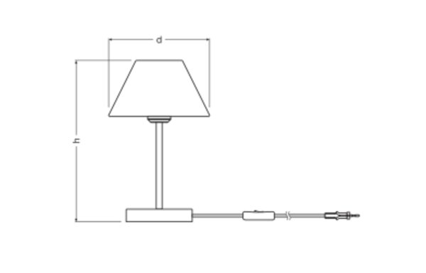Tischlampe Grün Bast E27 S33 cm modern Design OSRAM