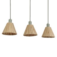 Pendelleuchte Gr&uuml;n Bast E27 L:84,5 cm modern OSRAM