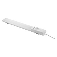 LED Unterbauleuchte Weiß Alu 4000 K 54 cm Steckdose...