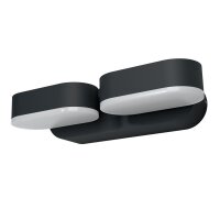 LED Wandstrahler schwenkbar Dunkelgrau 3000 K OSRAM