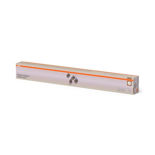 Pendelleuchte Dunkelgrau Stahl E27 L:95 cm OSRAM