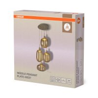 Hängelampe Beige Metall E27 Ø35 cm modern OSRAM
