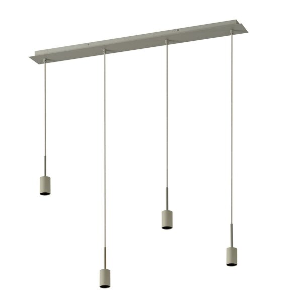 Pendelleuchte Beige Stahl E27 L:95 cm modern OSRAM