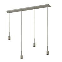 Pendelleuchte Beige Stahl E27 L:95 cm modern OSRAM