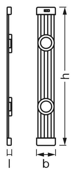 LED Deckenleuchte Sensor Weiß Alu 4000 K B:44,5cm OSRAM