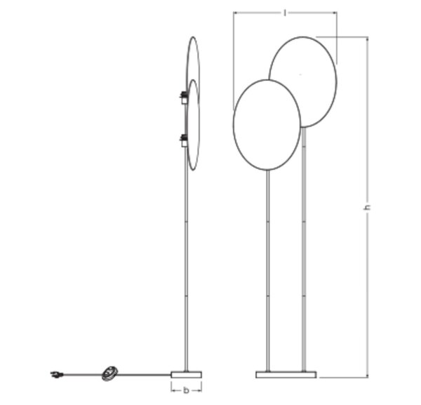 Stehleuchte Schwarz Rattan E27 H:170 cm OSRAM