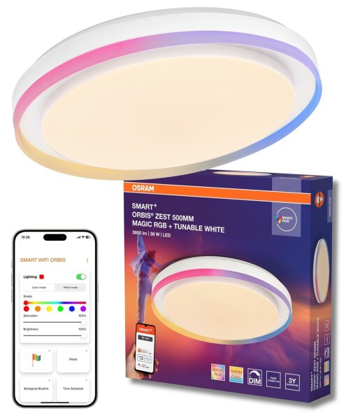 LED Deckenlampe dimmbar Smart+ TW Weiß 2700-6500K OSRAM