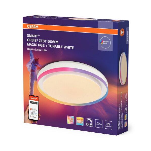 LED Deckenlampe dimmbar Smart+ TW Weiß 2700-6500K OSRAM