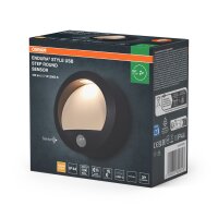 LED Akku Wandleuchte Sensor Metall 3000 K IP44 OSRAM