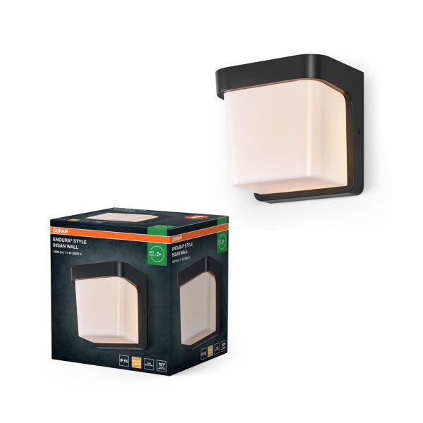 LED Wandleuchte Dunkelgrau Metall 3000 K IP65 OSRAM