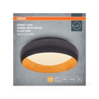 LED Deckenleuchte Click-DIM Grau 3000K Ø30cm OSRAM