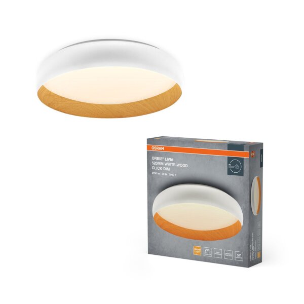 LED Deckenlampe Click-DIM Weiß 3000K rund Ø52cm OSRAM