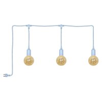 Pendelleuchte Blau Silikon IP44 E27 L:700 cm OSRAM