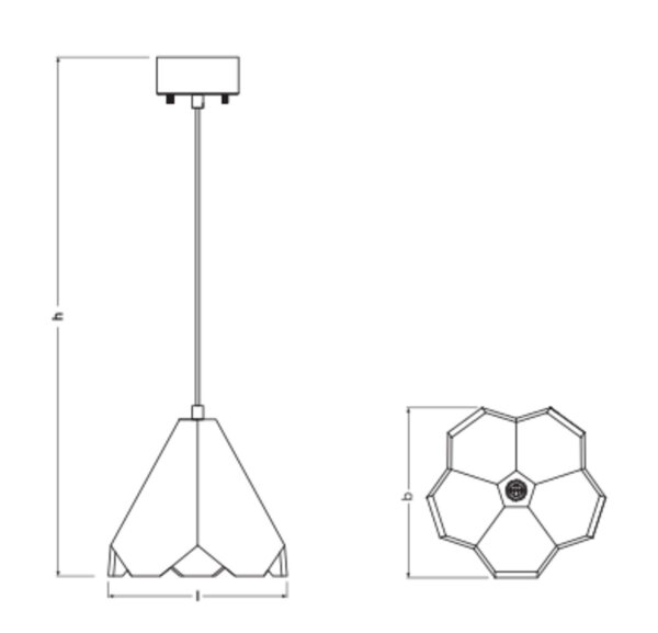 Pendelleuchte Beige Terrazzo E27 26,4 cm blendarm OSRAM