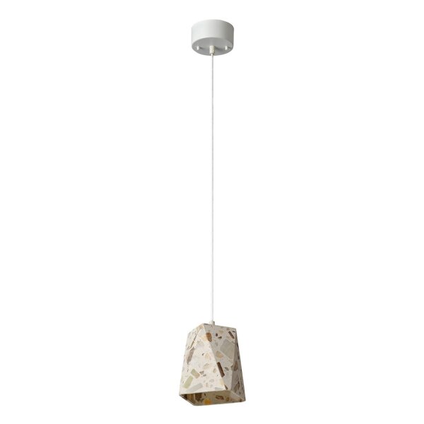 Hängelampe Beige Terrazzo E27 Ø15 cm wohnlich OSRAM