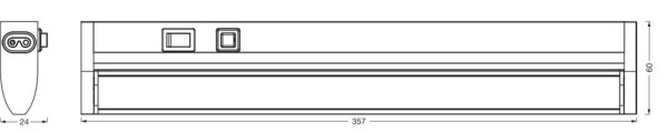 LED Wandleuchte dimmbar flexibel Alu 3000-4000-6500 K