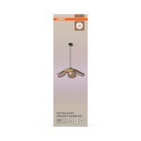 Pendelleuchte Schwarz Rattan E27 Ø69 cm OSRAM