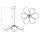 Hängelampe Schwarz Rattan E27 Ø58 cm rund OSRAM