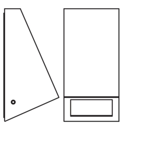 LED Akku Wandlampe Sensor Edelstahl 3000 K IP44 OSRAM