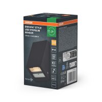 LED Akku Wandlampe Sensor Edelstahl 3000 K IP44 OSRAM