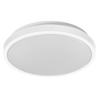 LED Deckenleuchte Weiß Metall 3000K Ø28cm...