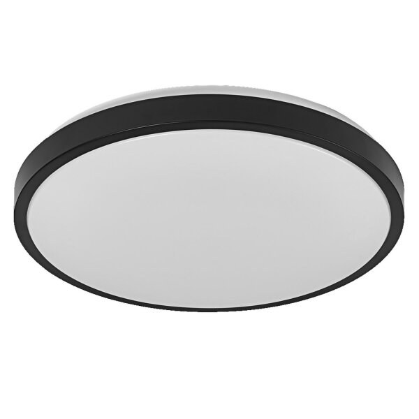 LED Deckenlampe Schwarz Metall 3000K rund Ø48cm OSRAM