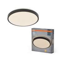 LED Deckenlampe Schwarz Metall 3000K rund Ø48cm OSRAM