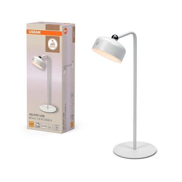 LED Akku Tischlampe dimmbar Weiß 3000 K 36 cm OSRAM
