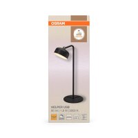 LED Akku Tischlampe dimmbar Schwarz 3000 K H:36cm OSRAM
