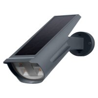 LED Solar Wandlampe Dunkelgrau Metall 3000K IP44 OSRAM
