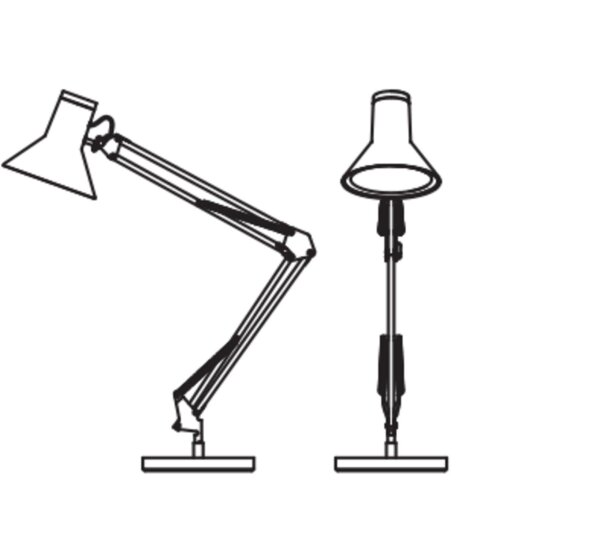 LED Tischleuchte dimmbar verstellbar Weiß 3000 K OSRAM