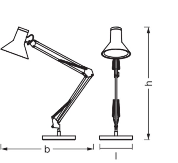 LED Tischleuchte dimmbar verstellbar Weiß 3000 K OSRAM