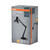 LED Tischlampe dimmbar verstellbar Schwarz 3000K OSRAM
