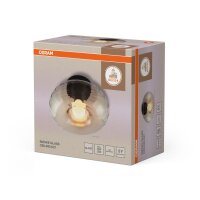 Deckenleuchte Schwarz Stahl Glas E27 Ø28 cm OSRAM