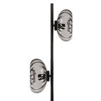 Stehleuchte Schwarz Stahl Glas E14 H:170 cm OSRAM