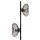 Stehleuchte Schwarz Stahl Glas E14 H:170 cm OSRAM