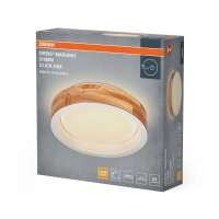 LED Deckenleuchte Click-DIM Weiß Holz 3000K...