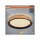 LED Deckenleuchte Schwarz Holz Click-DIM 3000K OSRAM